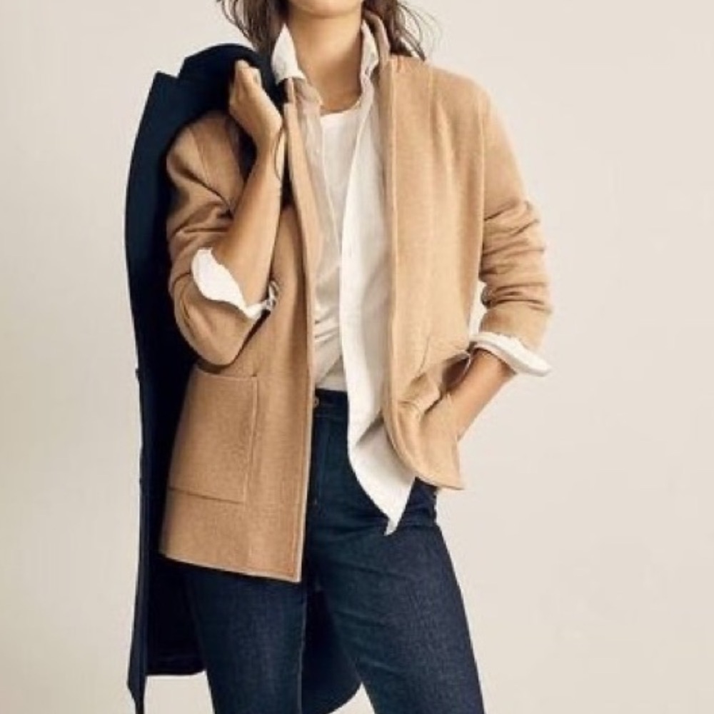 J. Crew Tan Women's suit Cardigan